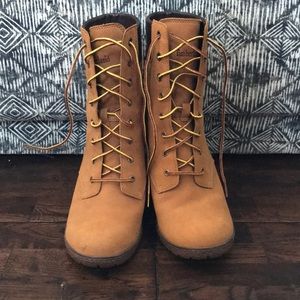 Timberland high heeled boots